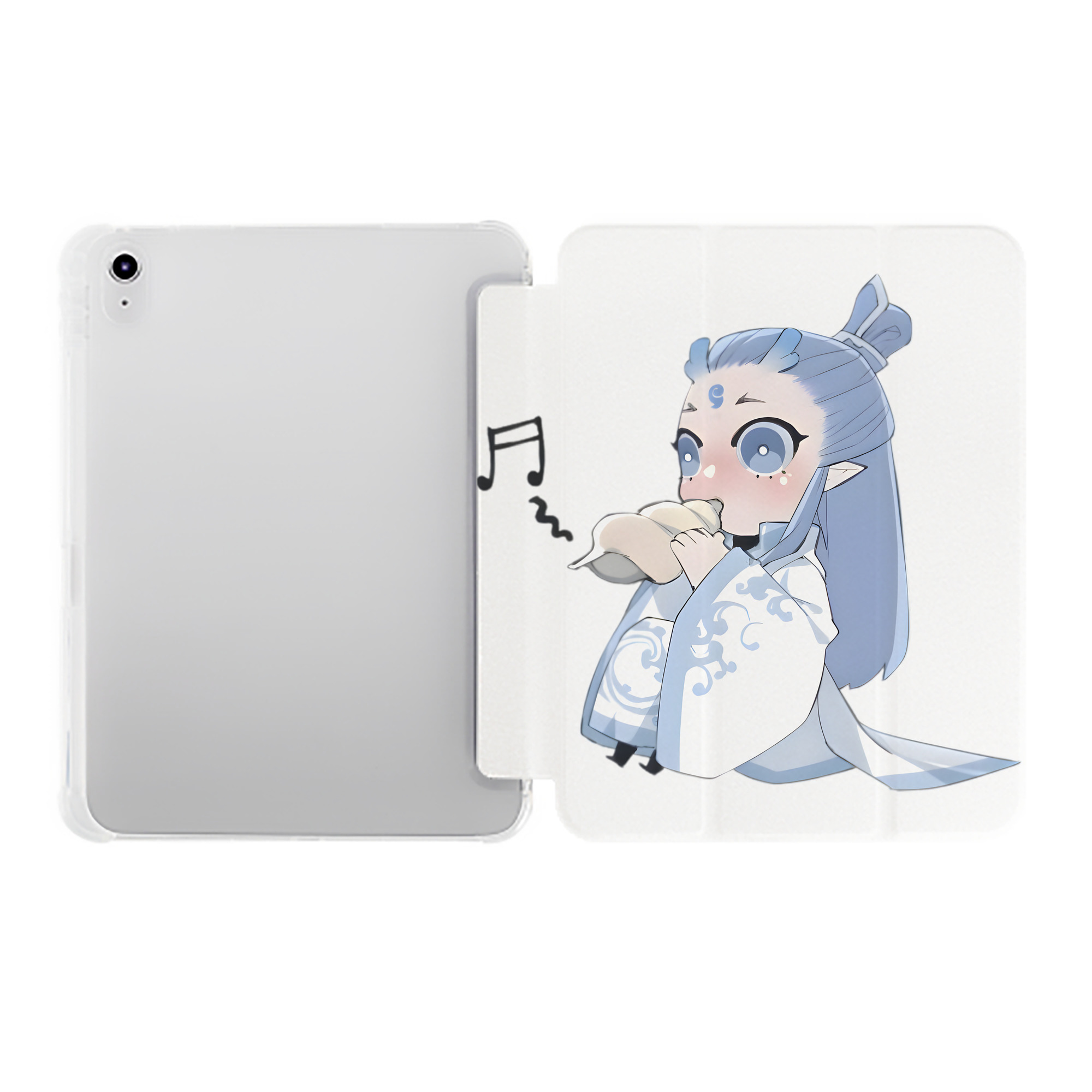 （画像用） Ne Zha 2 ナタ 魔童の大暴れ IPad ケース ペン収納付き 三つ折りスタンド PUレザー×シリコン 対応機種9.5/10.5/10.9インチ